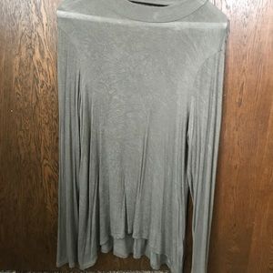 High neck casual long sleeve